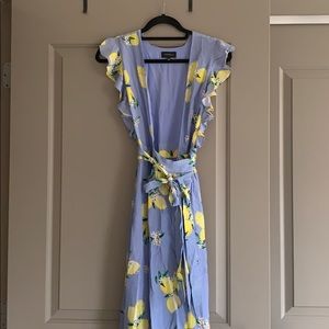 majorelle sweet pea dress tan lemon